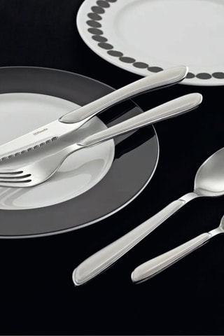 Ménagère en acier inoxydable Solstice Blanc - 24 pièces