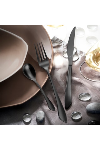 Ménagère en acier inoxydable Intuition Noir - 32 pièces