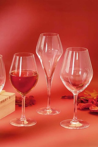 6 verres à pied en cristallin Lys - 25 cl