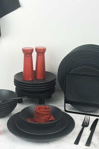 Service en grès Vibe - 18 pièces