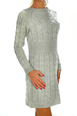 Vestido jersey - Gris claro