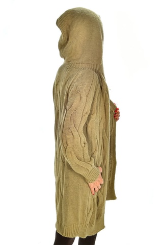 Cárdigan con capucha - Caqui