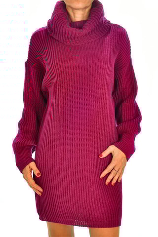 Vestido jersey - Fucsia