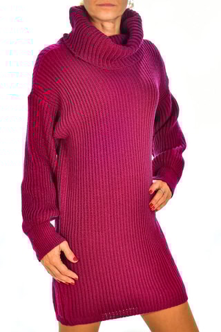 Vestido jersey - Fucsia