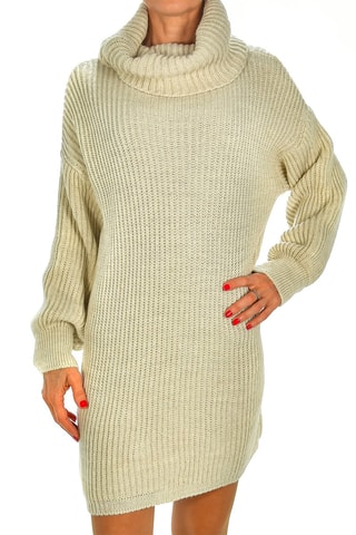Vestido jersey - Beige