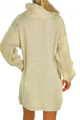 Vestido jersey - Beige