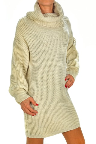 Vestido jersey - Beige