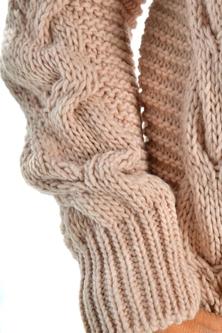 Cárdigan con capucha - Nude