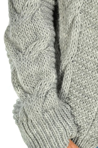 Cárdigan con capucha - Gris jaspeado