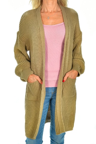 Cárdigan largo - Marrón claro