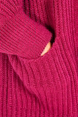 Cárdigan largo - Fucsia