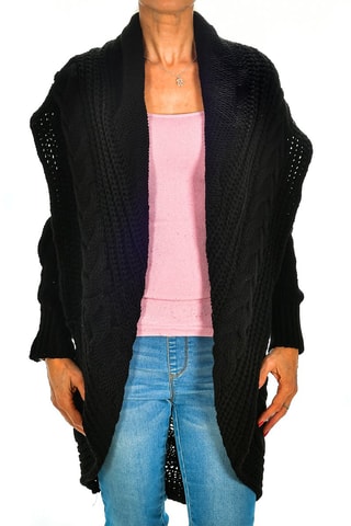 Cárdigan largo - Negro