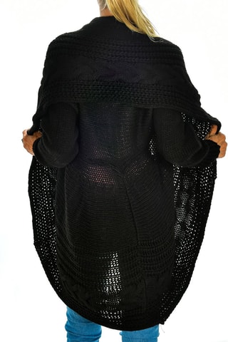 Cárdigan largo - Negro