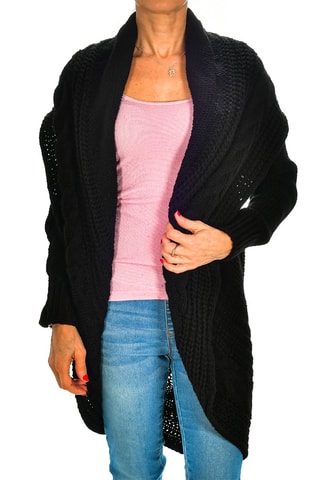 Cárdigan largo - Negro