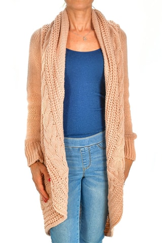 Cárdigan largo - Rosa