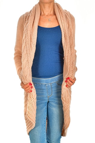 Cárdigan largo - Rosa