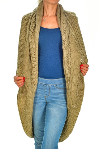 Cárdigan largo - Marrón claro