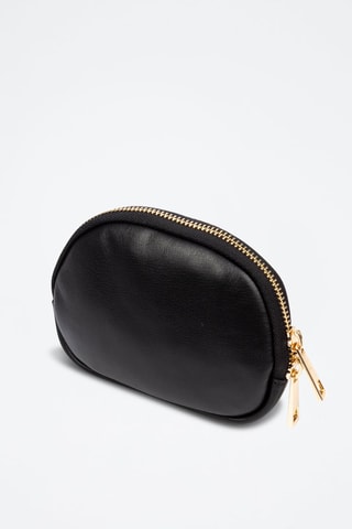 Monedero de piel - Marrón