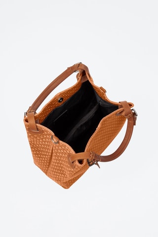 Bolso shopper de piel Emanuela - Marrón claro