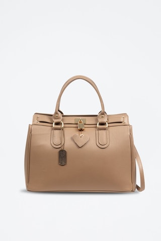 Bolso de piel Arpaise - Topo