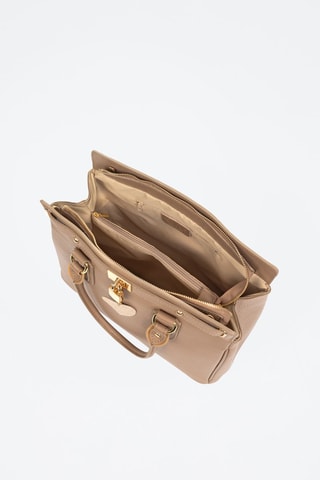 Bolso de piel Arpaise - Topo