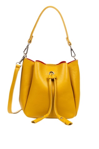 Bolso saco de piel Idea - Amarillo