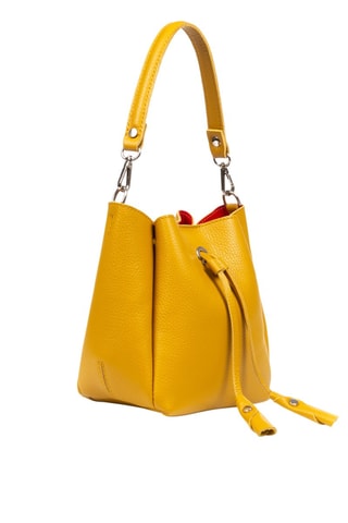 Bolso saco de piel Idea - Amarillo