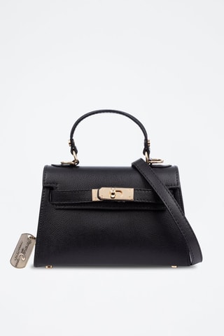 Bolso de piel Asciano - Negro