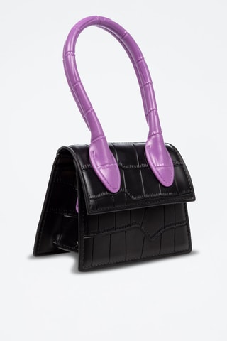 Sac à main - Noir et mauve - Libelulla