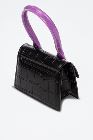 Sac à main - Noir et mauve - Libelulla