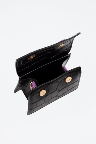 Sac à main - Noir et mauve - Libelulla