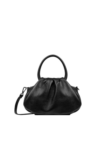 Bolso de piel - Negro y plateado - Firenze Artegiani