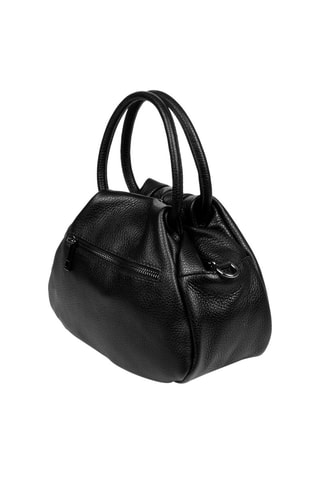Bolso de piel - Negro y plateado - Firenze Artegiani