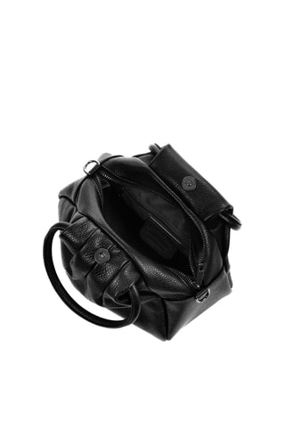 Bolso de piel - Negro y plateado - Firenze Artegiani