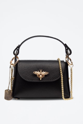 Bolso de piel Aquileia - Negro