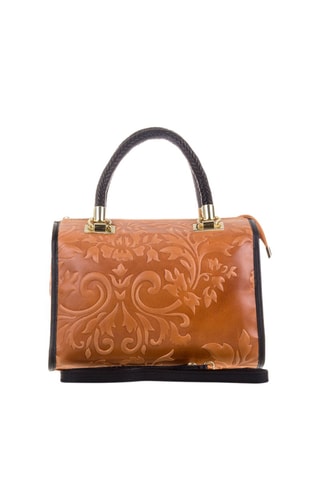 Bolso de piel - Negro y marrón