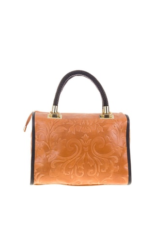 Bolso de piel - Negro y marrón