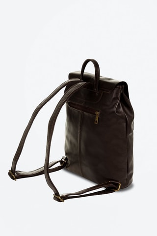 Mochila de piel - Marrón