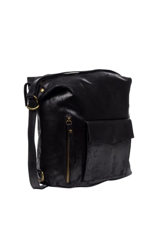 Mochila de piel - Negro