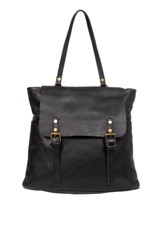 Mochila de piel Amatre - Negro