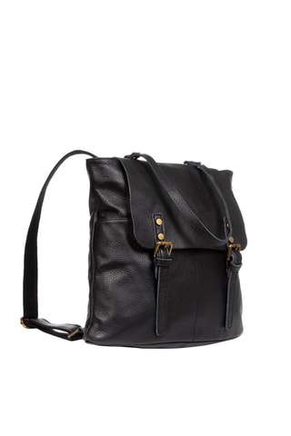 Mochila de piel Amatre - Negro