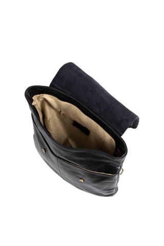 Mochila de piel Amatre - Negro