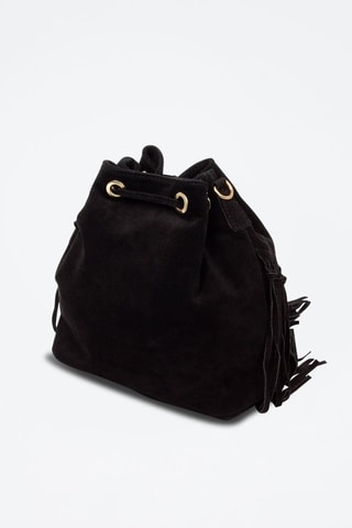 Bolso saco de nobuk Altomonte - Negro