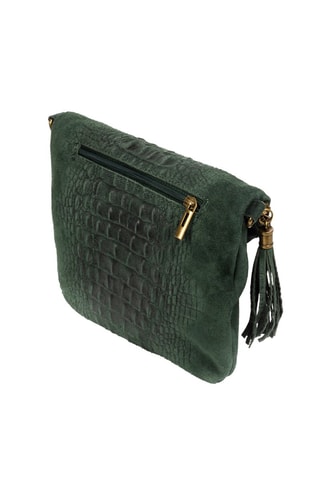 Bandolera de piel - Verde