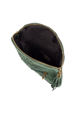 Bandolera de piel - Verde