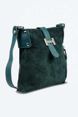 Bandolera de piel - Verde