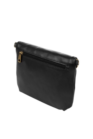 Bandolera de piel - Negro