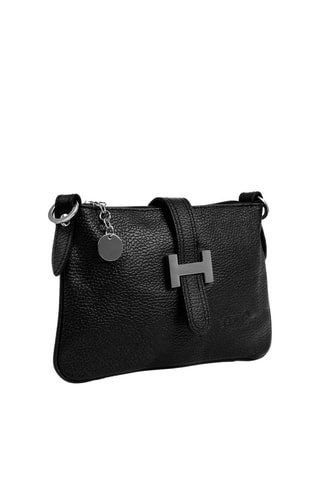 Bandolera de piel Allerona - Negro