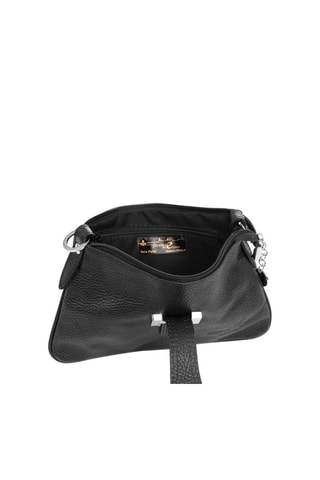 Bandolera de piel Allerona - Negro