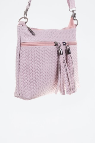 Bandolera de piel - Rosa